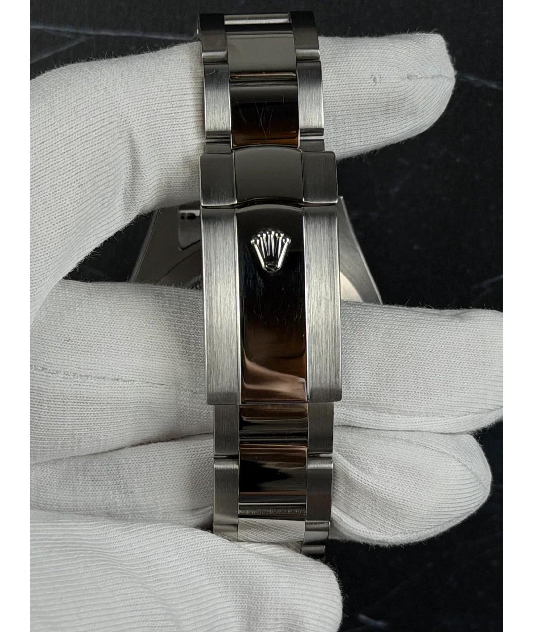 ROLEX Темно-синие металлические часы, фото 6