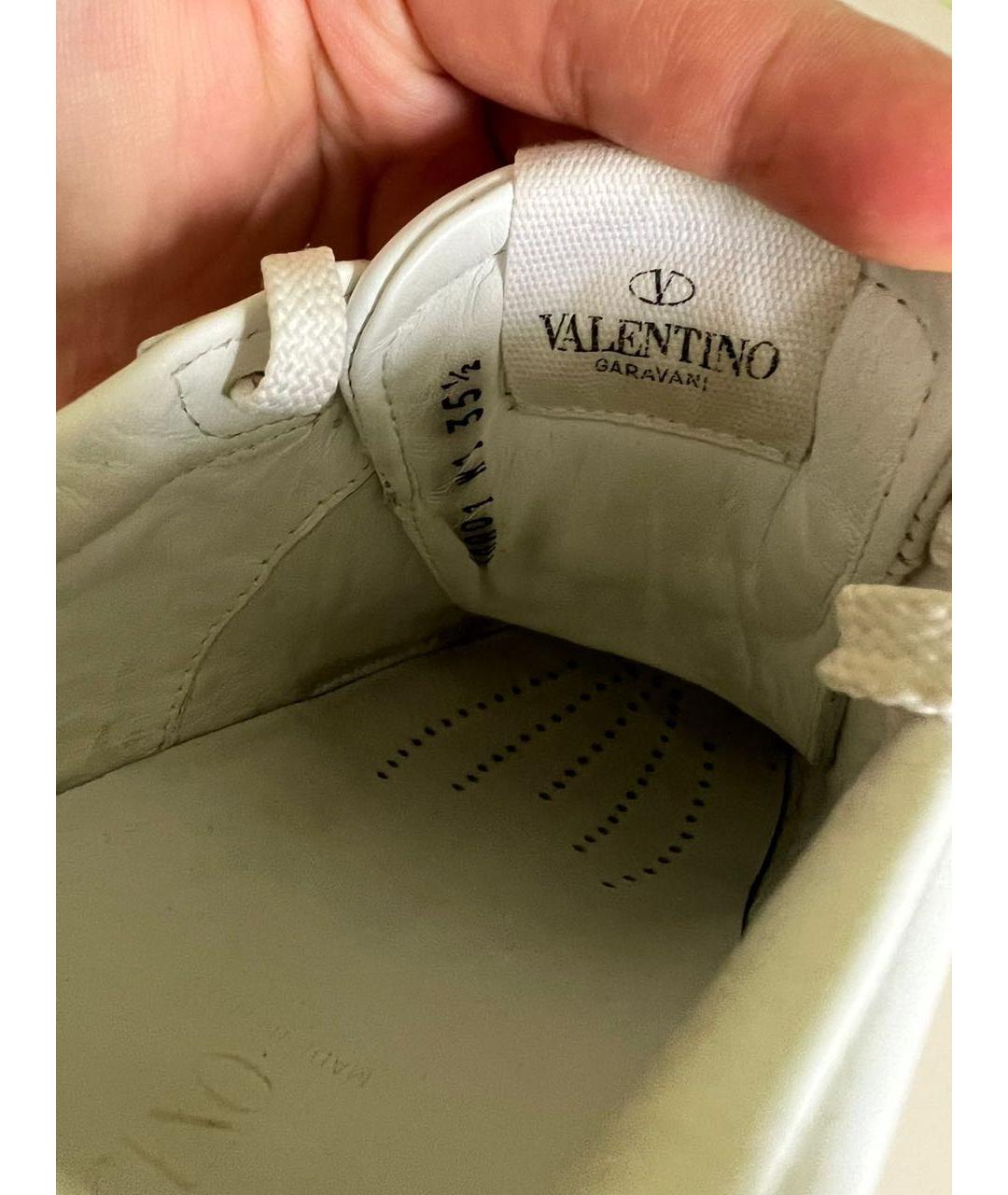 VALENTINO Белые кожаные кеды, фото 6
