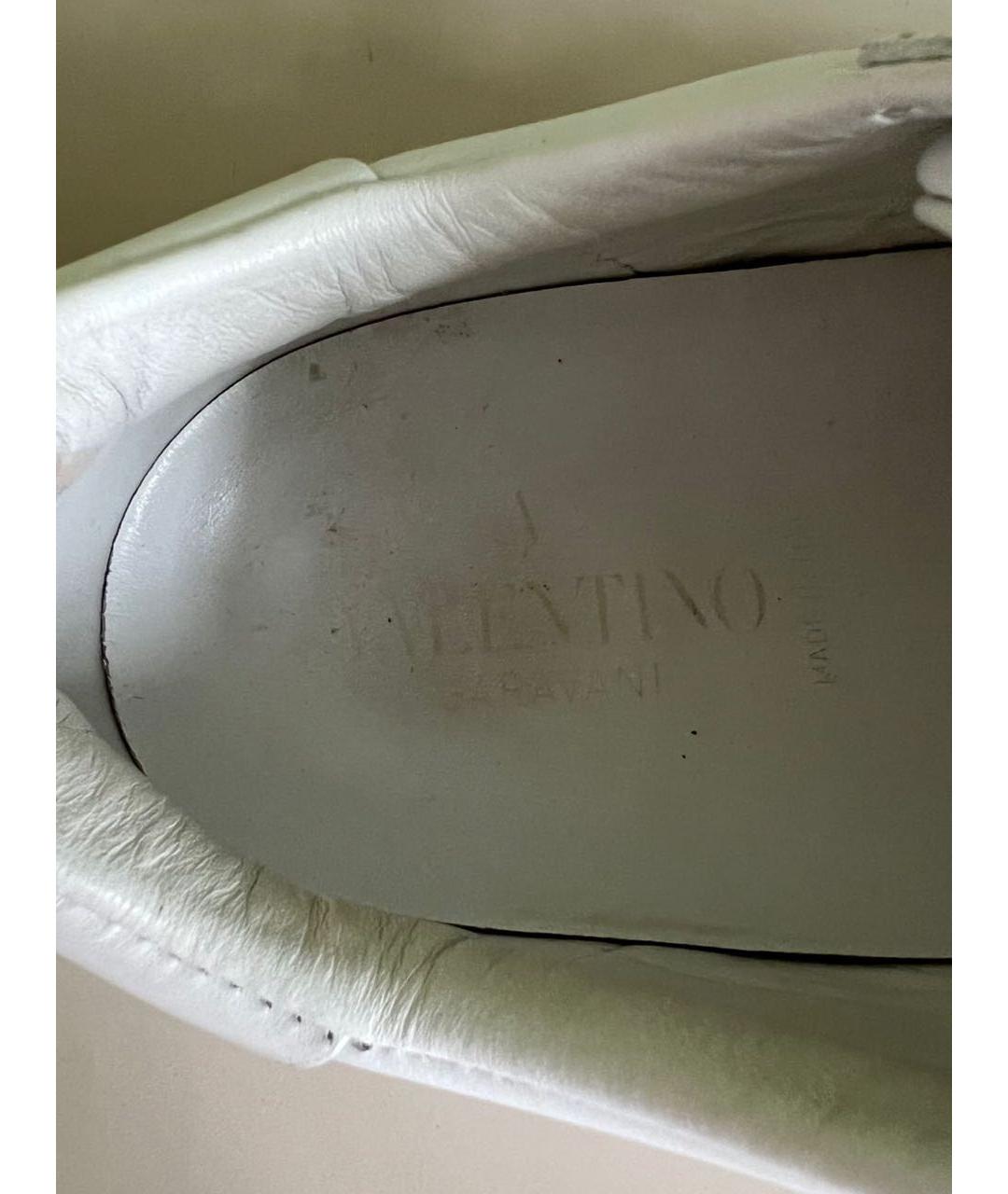 VALENTINO Белые кожаные кеды, фото 8