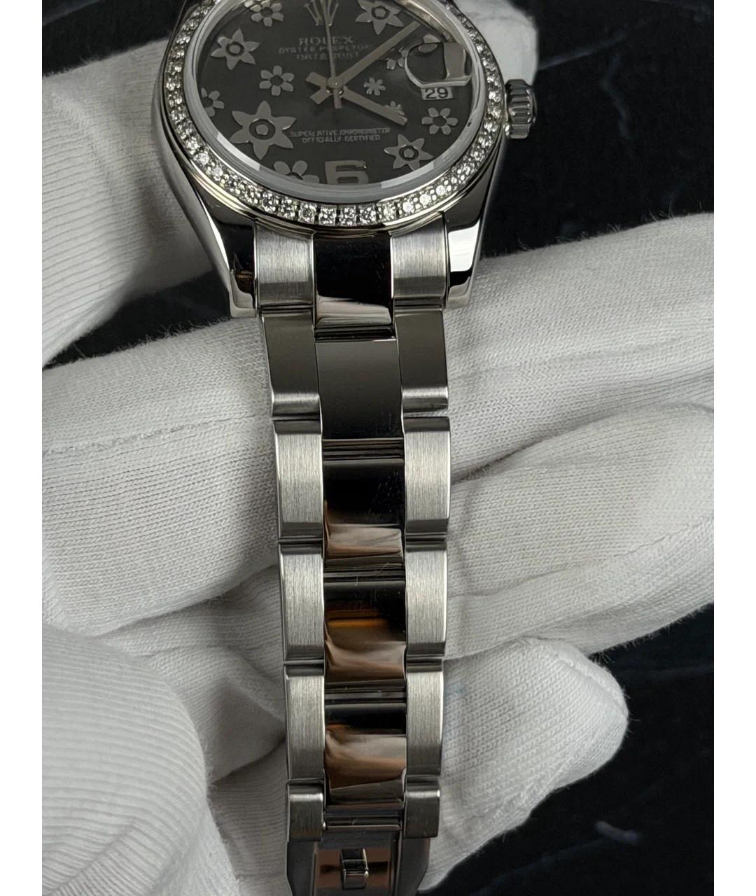 ROLEX Серые часы из белого золота, фото 5