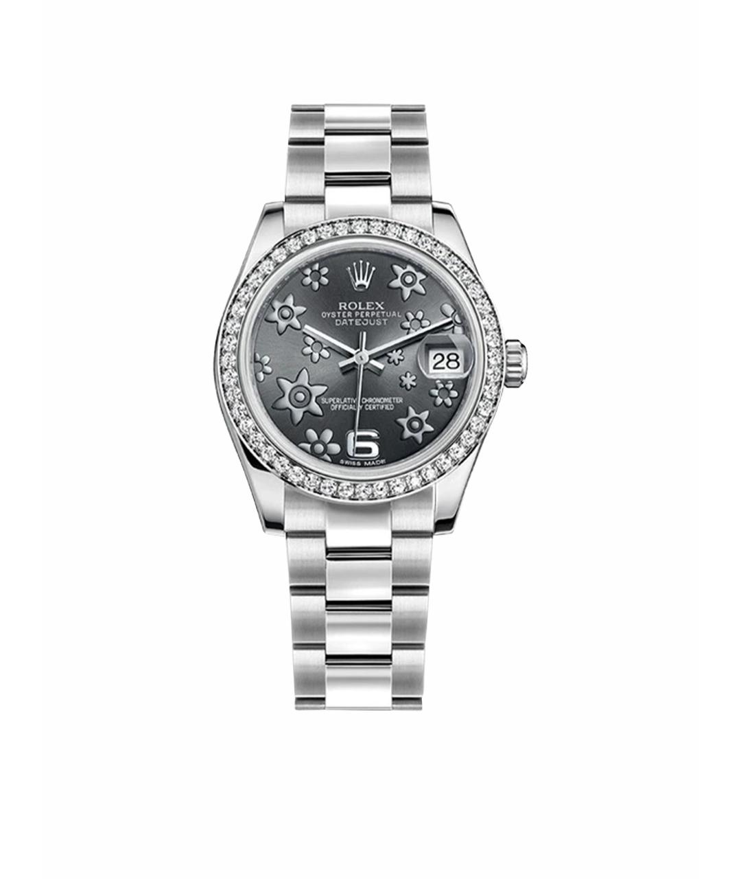 ROLEX Серые часы из белого золота, фото 1