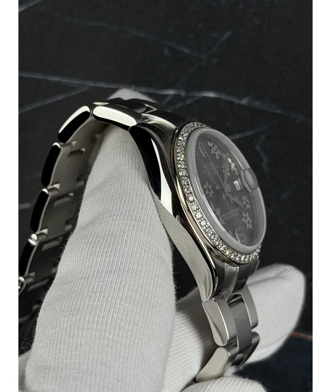 ROLEX Серые часы из белого золота, фото 4