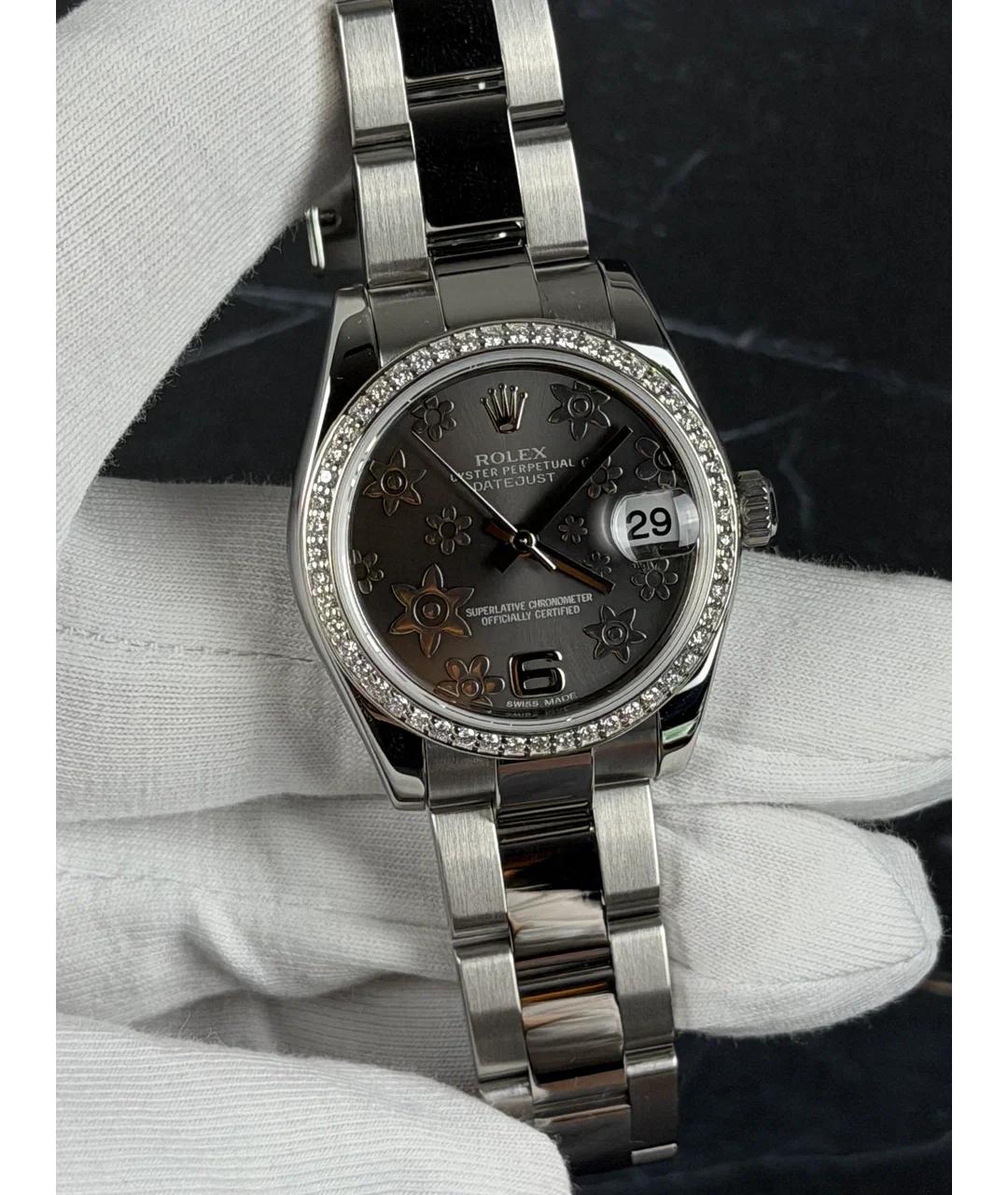 ROLEX Серые часы из белого золота, фото 2