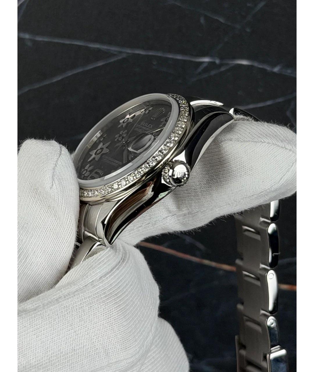 ROLEX Серые часы из белого золота, фото 3