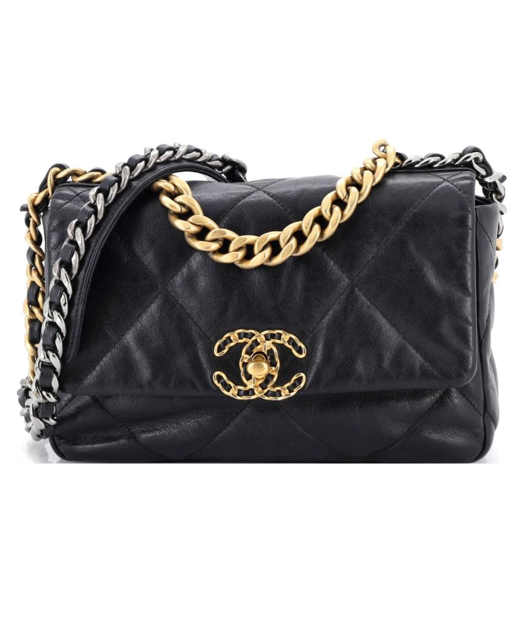 CHANEL Черная кожаная сумка через плечо, фото 1
