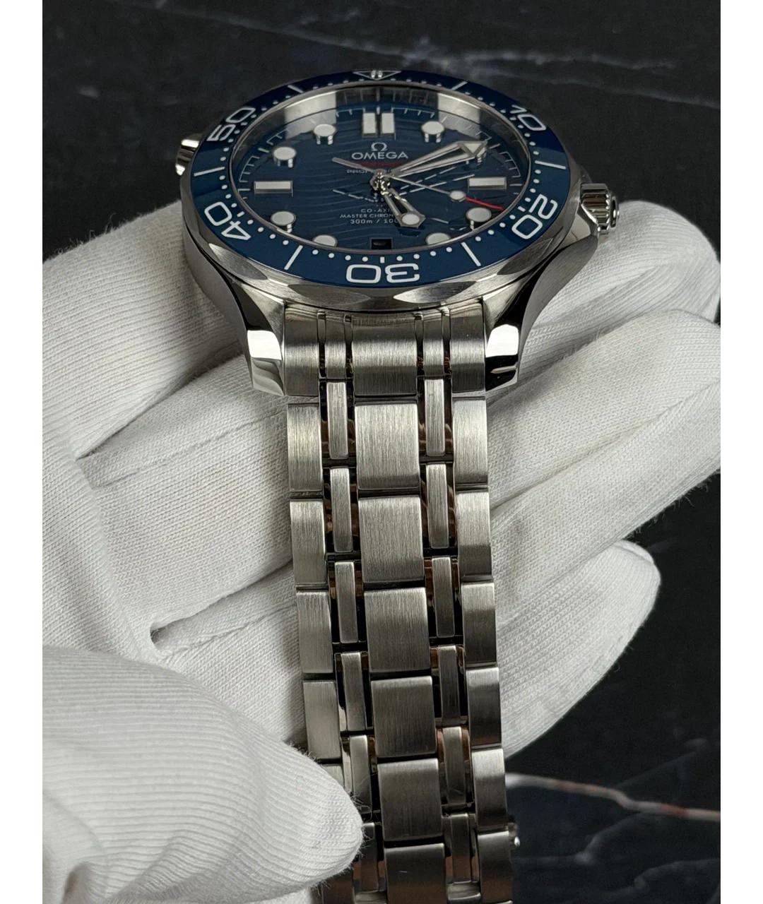OMEGA Синие металлические часы, фото 5