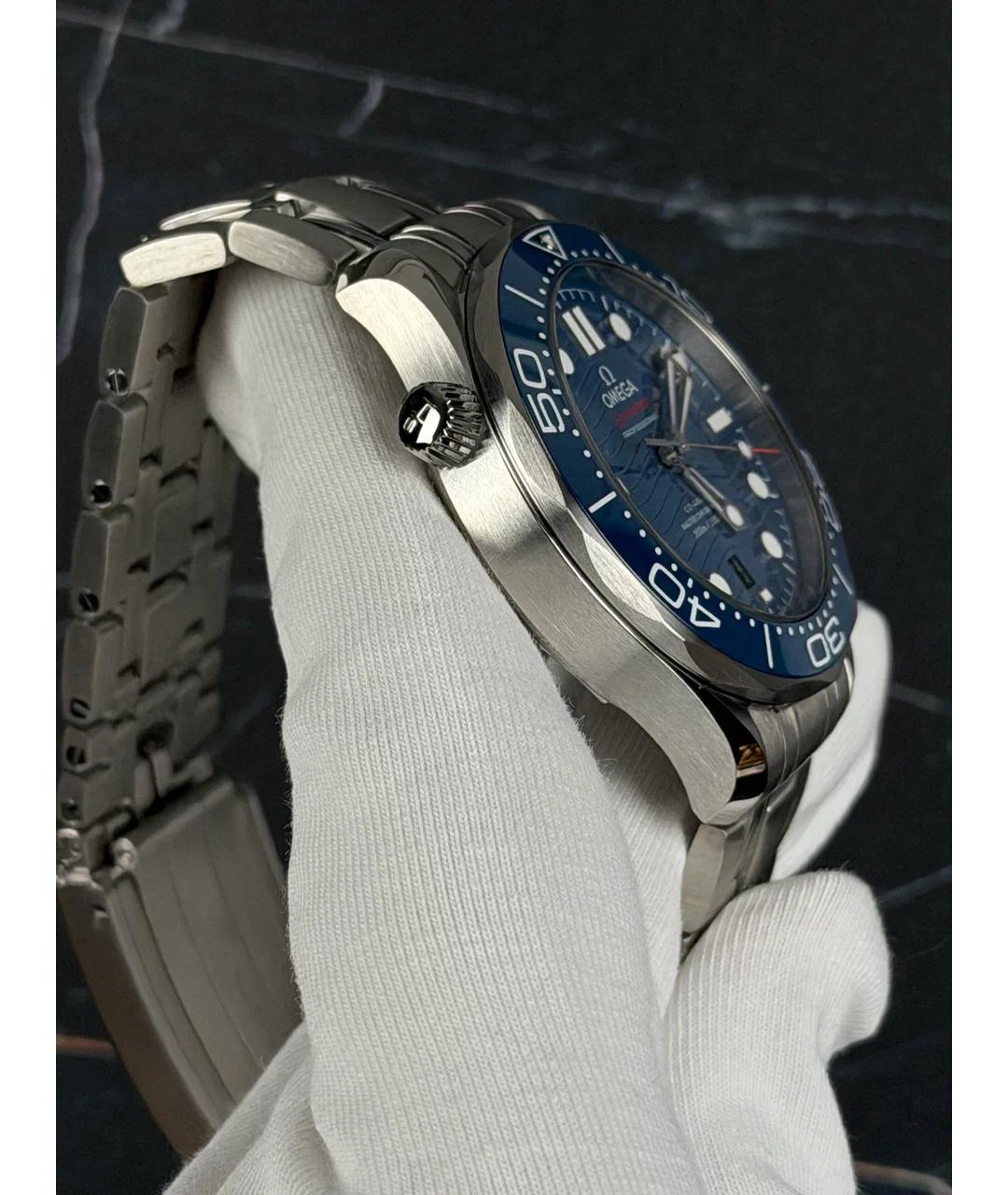 OMEGA Синие металлические часы, фото 4