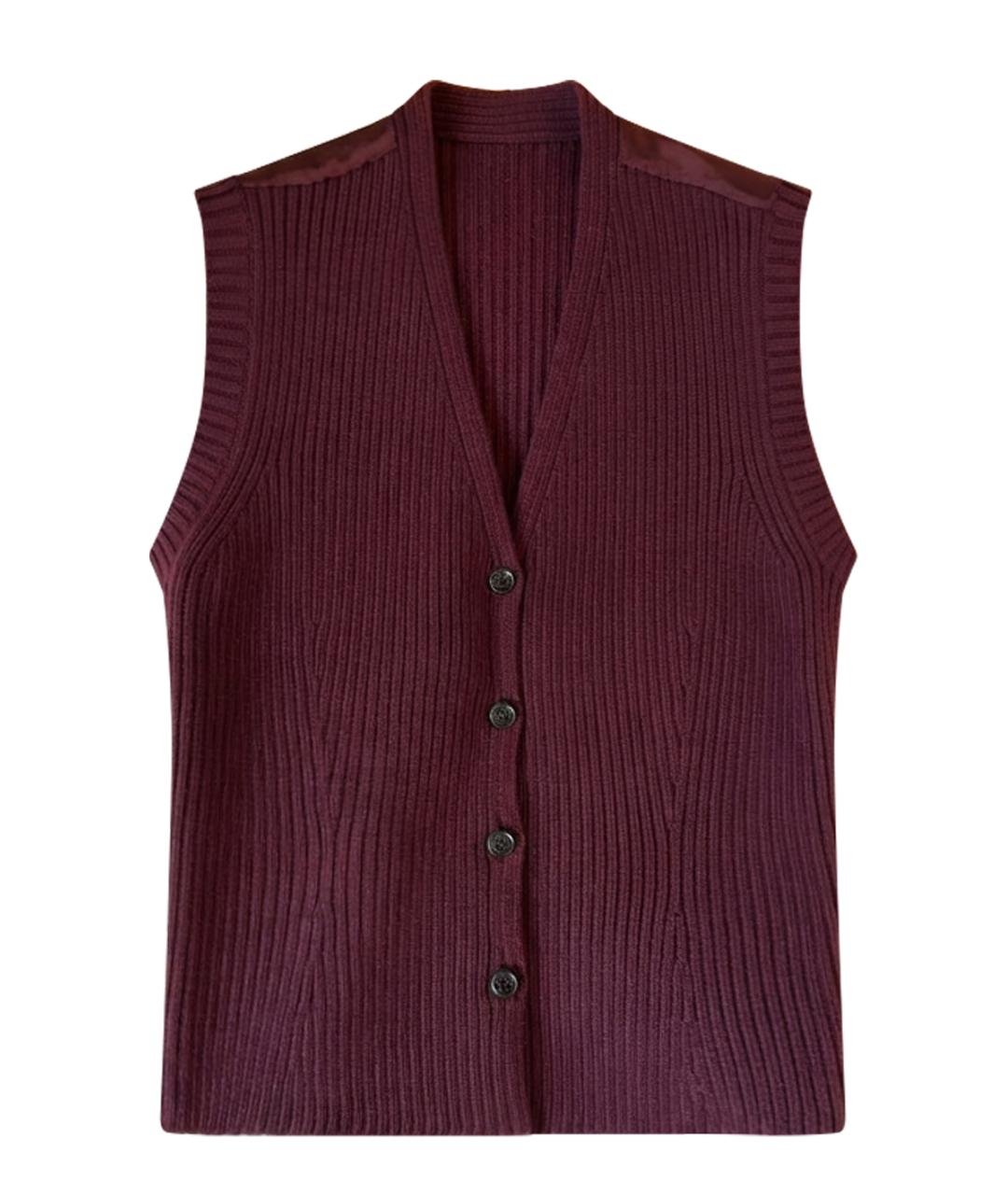 MAX MARA Бордовый жилет, фото 1