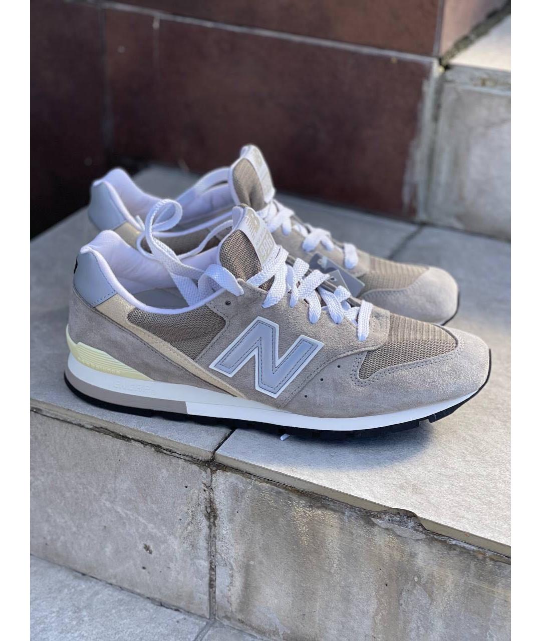 NEW BALANCE Серые замшевые низкие кроссовки / кеды, фото 4