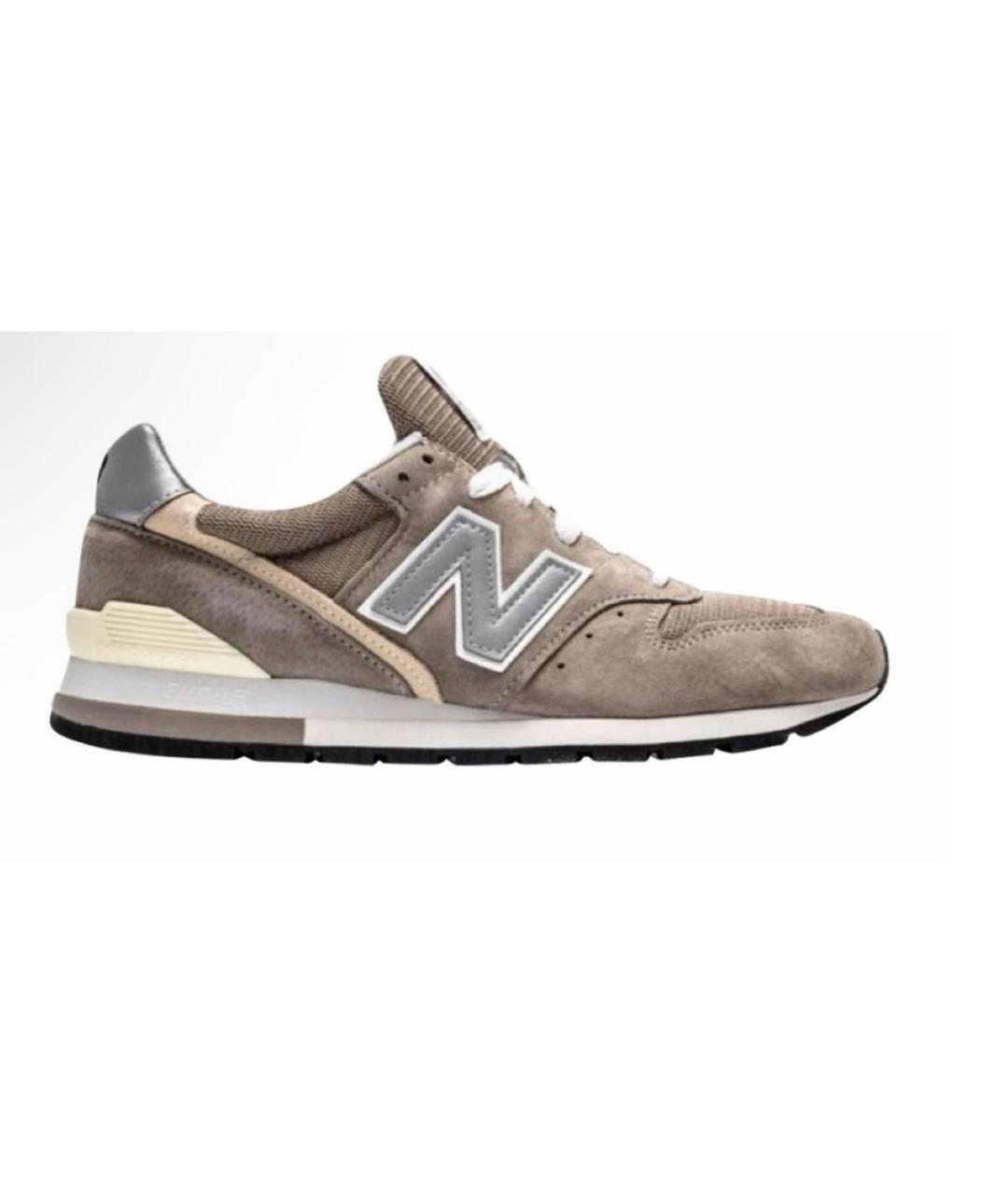 NEW BALANCE Серые замшевые низкие кроссовки / кеды, фото 8