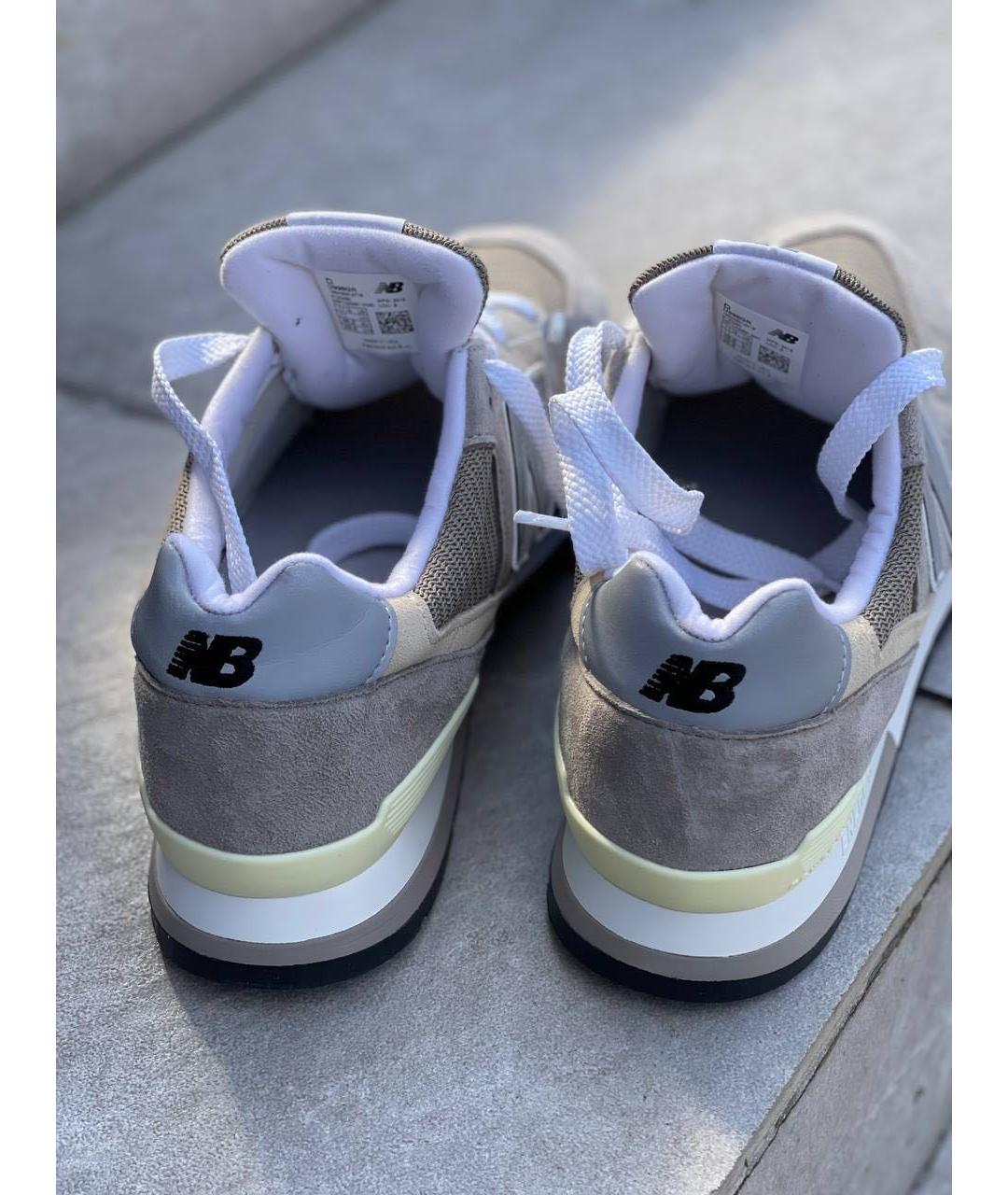 NEW BALANCE Серые замшевые низкие кроссовки / кеды, фото 6