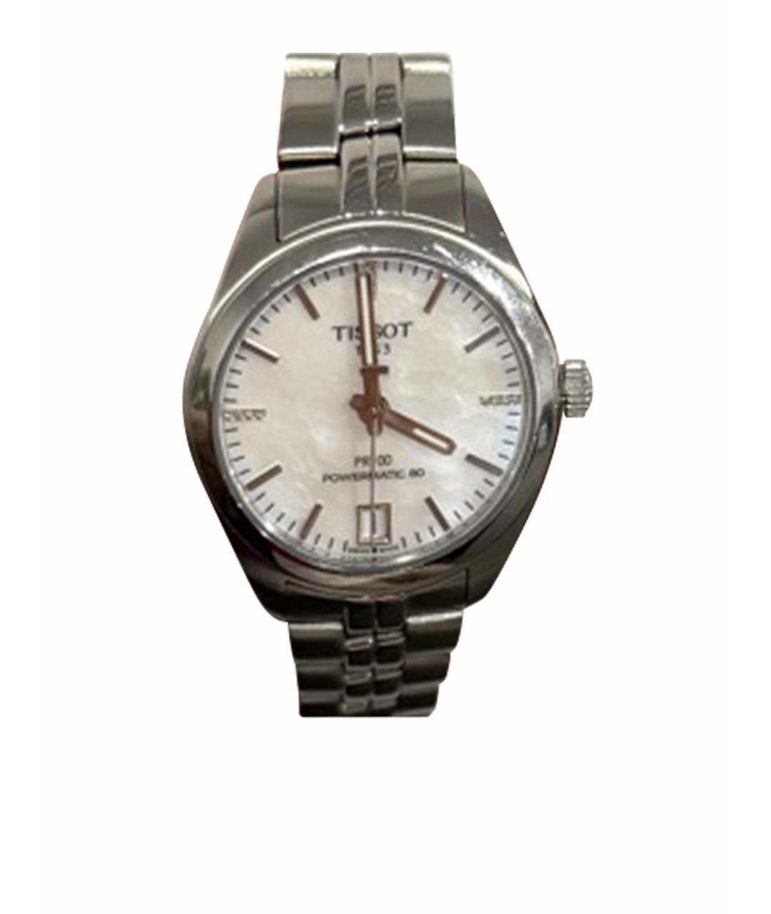 TISSOT Серебряные стальные часы, фото 1