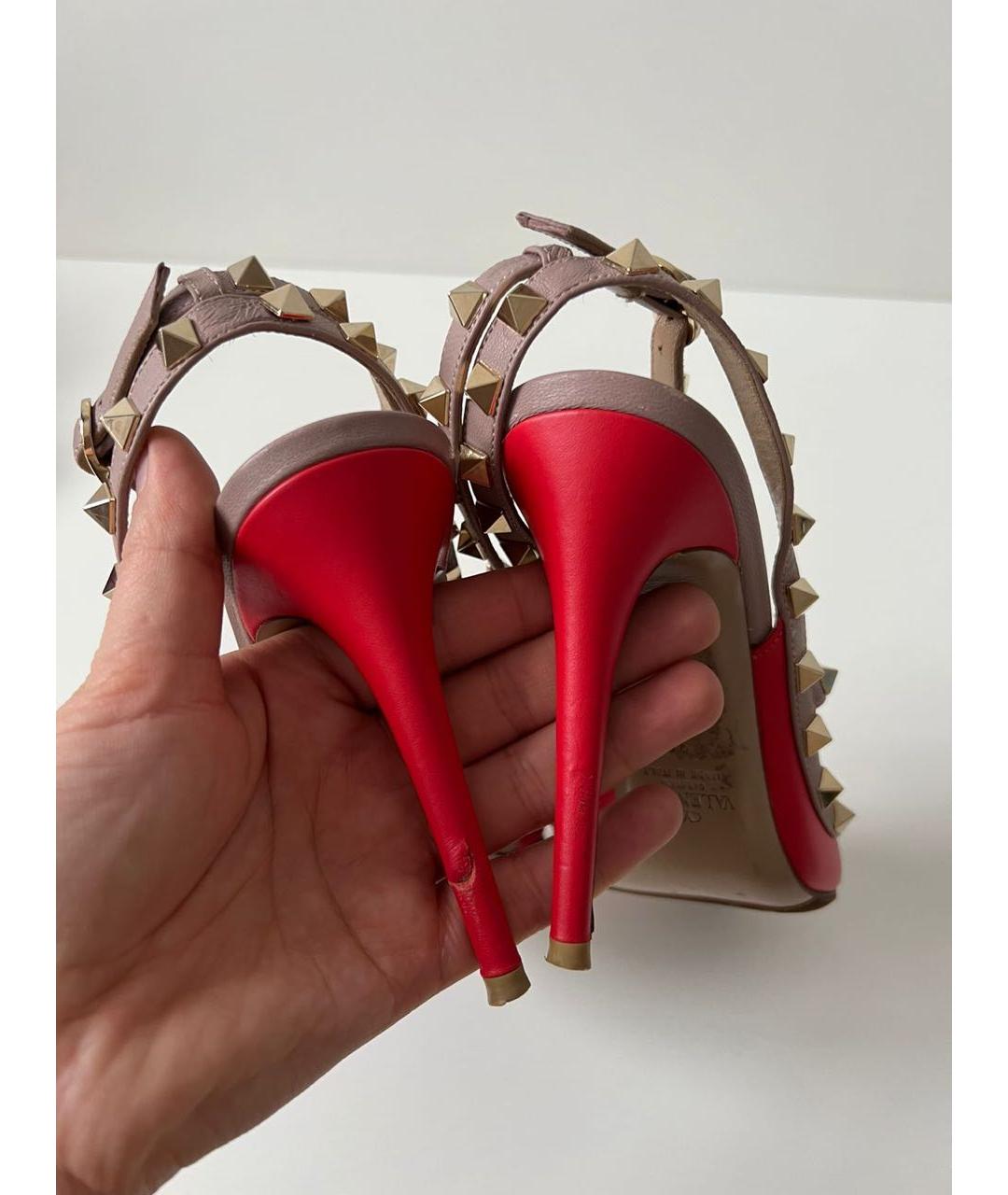 VALENTINO Красные кожаные туфли, фото 6
