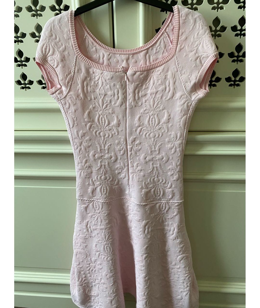 CHANEL PRE-OWNED Розовое хлопко-эластановое платье, фото 2