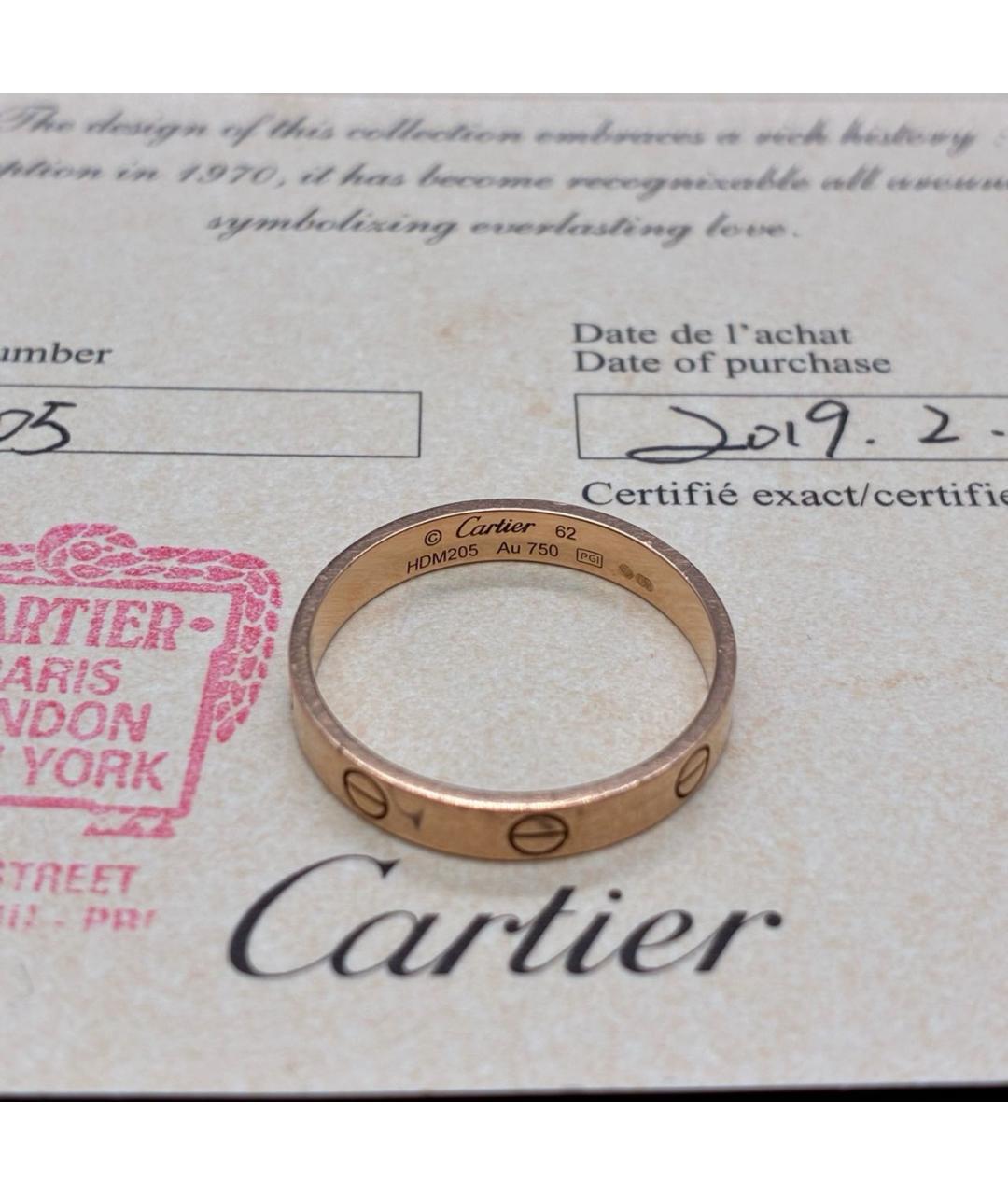 CARTIER Золотое кольцо из розового золота, фото 5