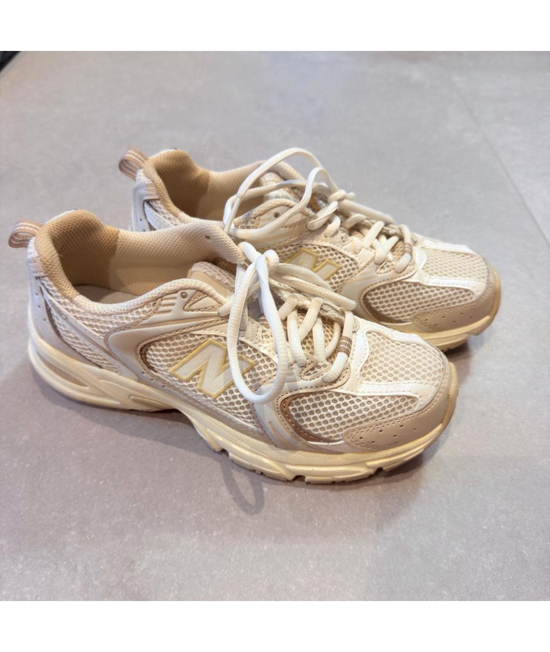 NEW BALANCE Бежевые текстильные кроссовки, фото 6