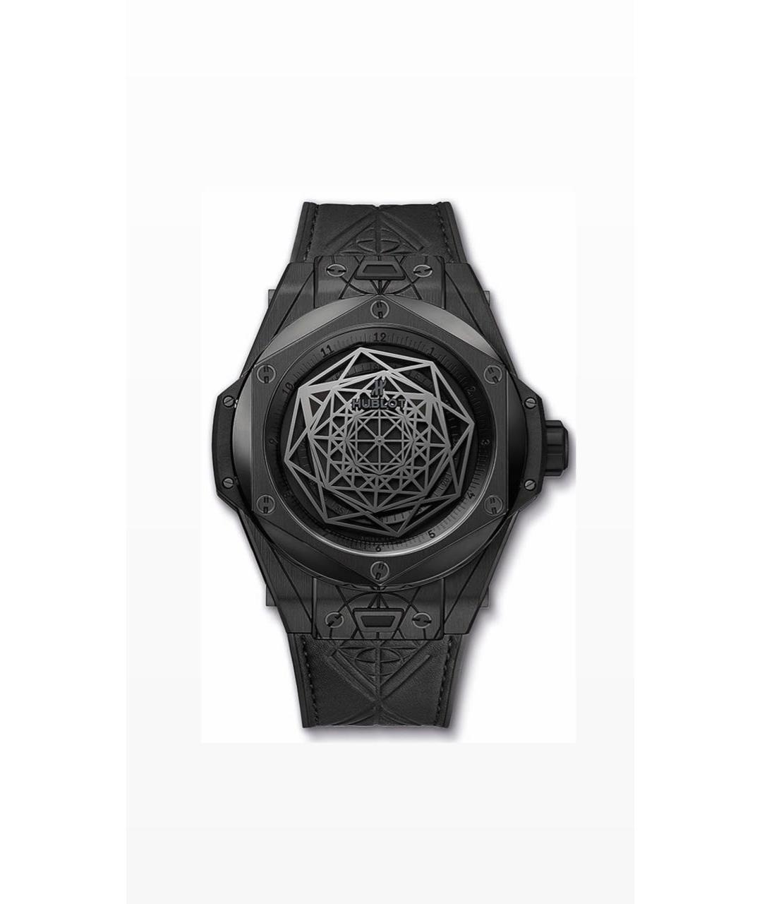 HUBLOT Черные титановые часы, фото 6