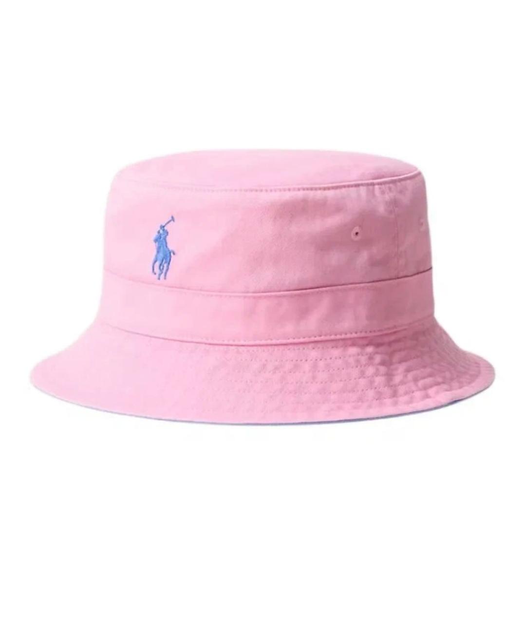 POLO RALPH LAUREN Розовая хлопковая панама, фото 1