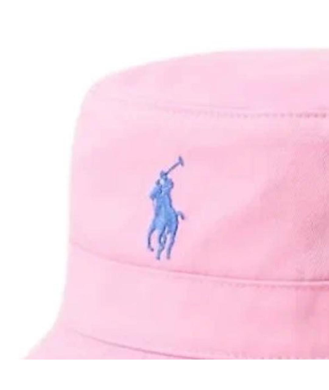 POLO RALPH LAUREN Розовая хлопковая панама, фото 3
