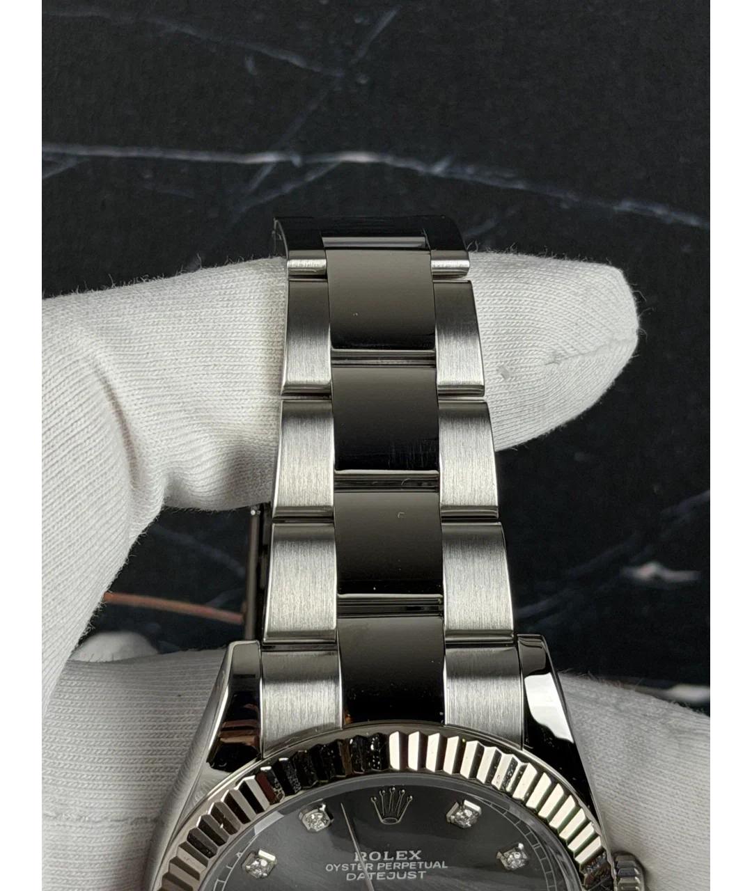 ROLEX Серые часы из белого золота, фото 6
