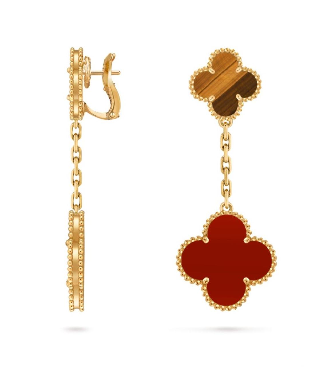 VAN CLEEF & ARPELS Золотые серьги из желтого золота, фото 2