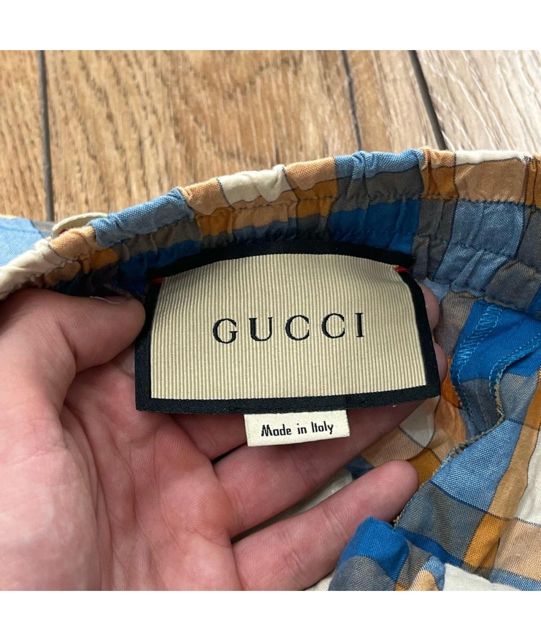 GUCCI Мульти хлопковые шорты, фото 6