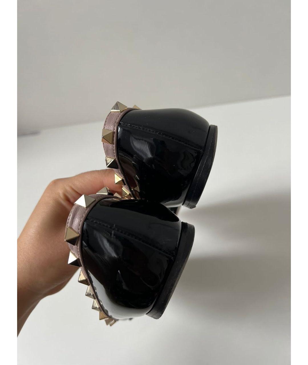 VALENTINO Черные балетки из лакированной кожи, фото 3