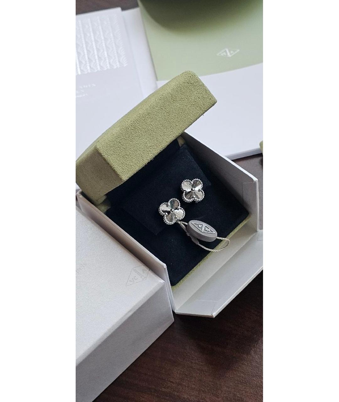 VAN CLEEF & ARPELS Белые серьги из белого золота, фото 5