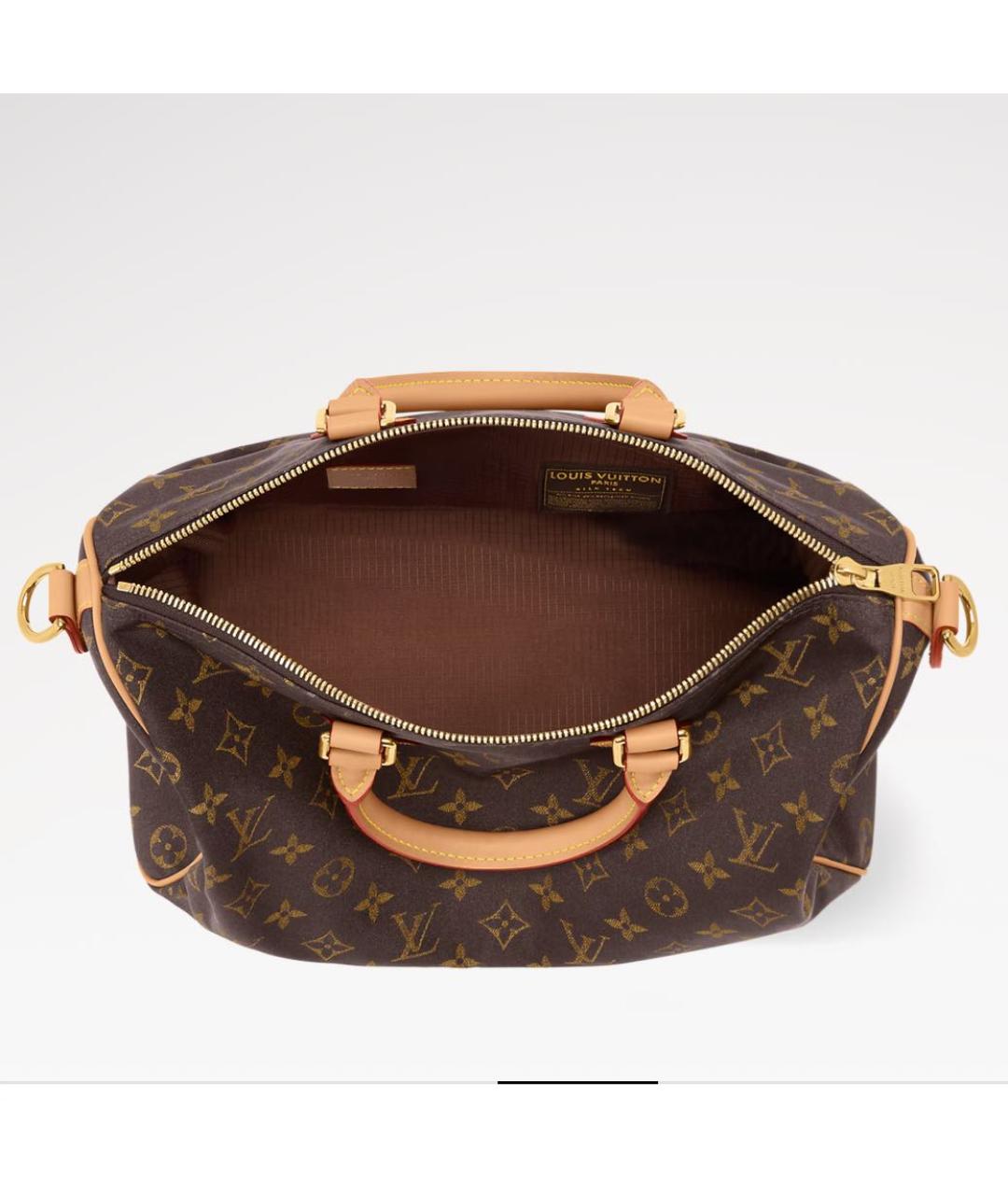 LOUIS VUITTON Коричневая нейлоновая сумка тоут, фото 3
