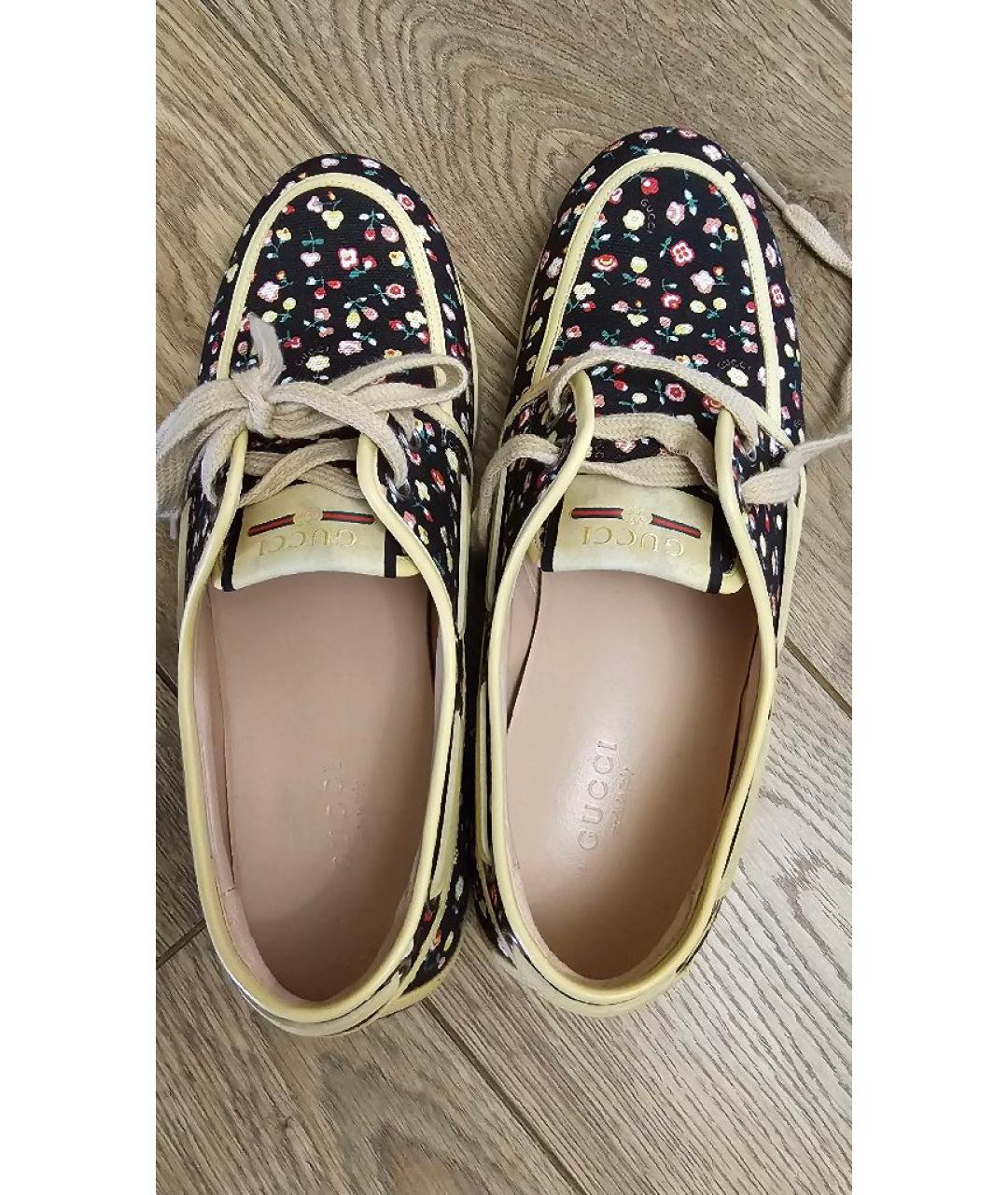 GUCCI Текстильные кеды, фото 3