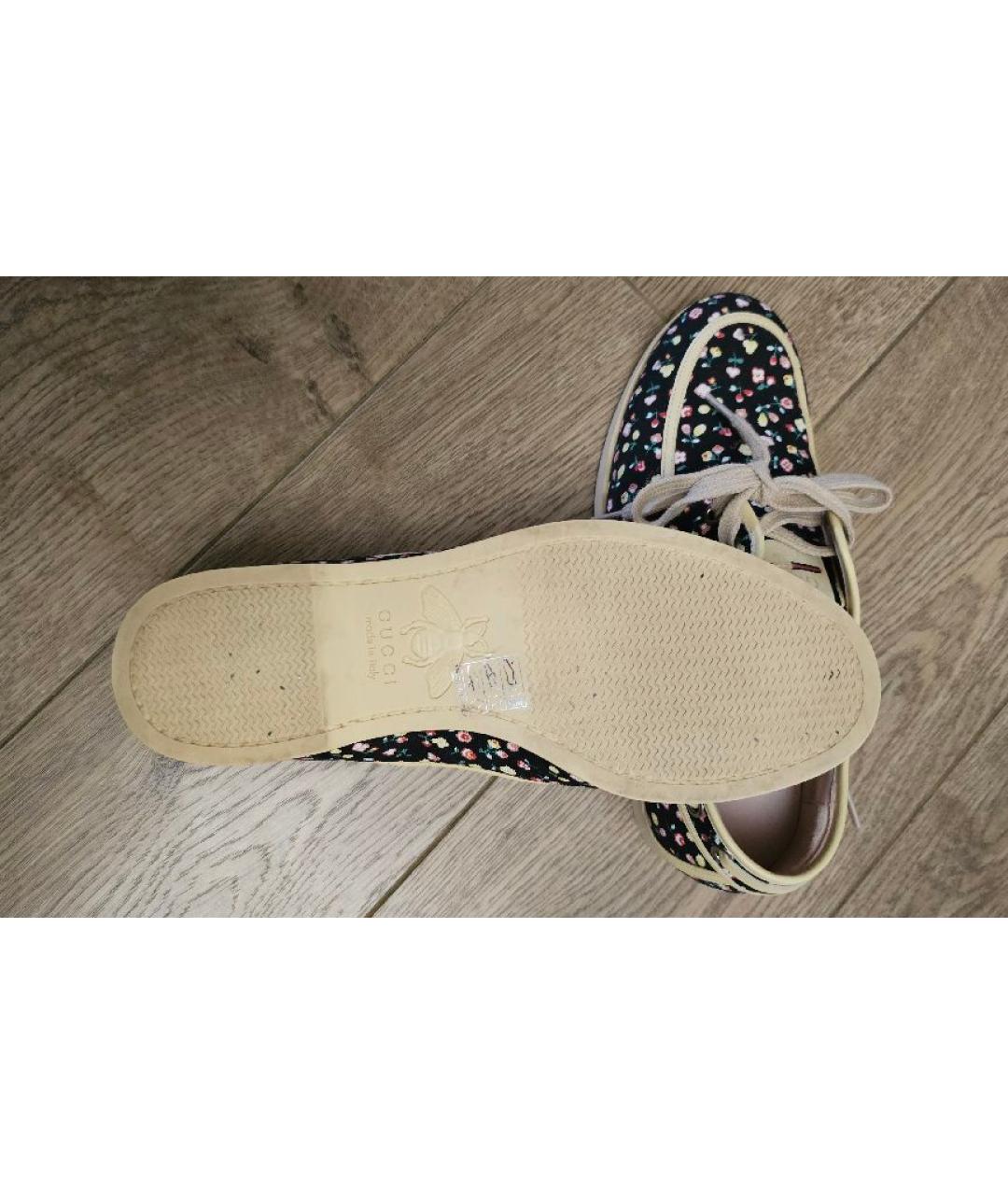 GUCCI Текстильные кеды, фото 5