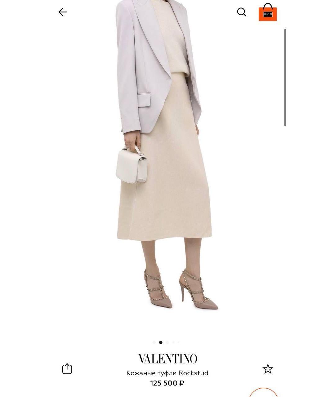 VALENTINO Красные кожаные туфли, фото 7
