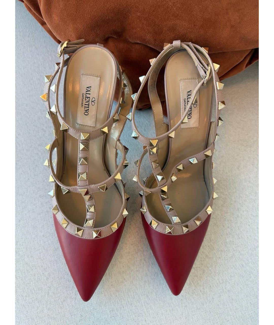 VALENTINO Красные кожаные туфли, фото 2
