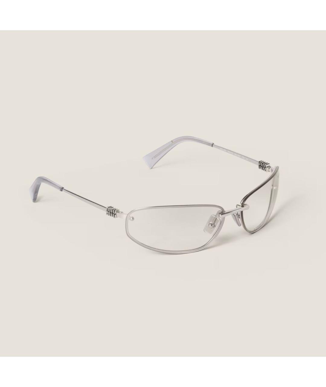 MIU MIU Металлические солнцезащитные очки, фото 2
