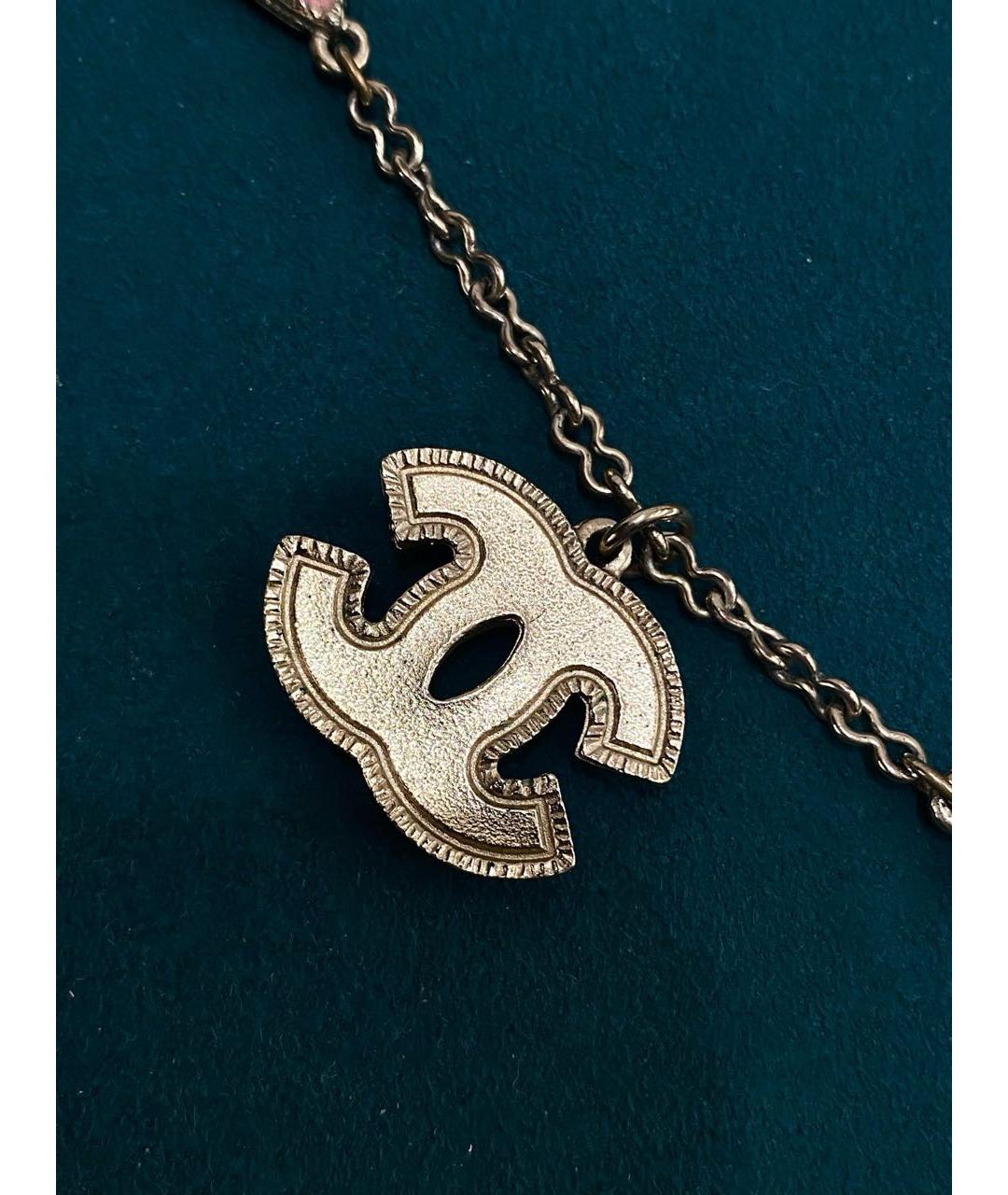 CHANEL Золотая металлическая подвеска, фото 4