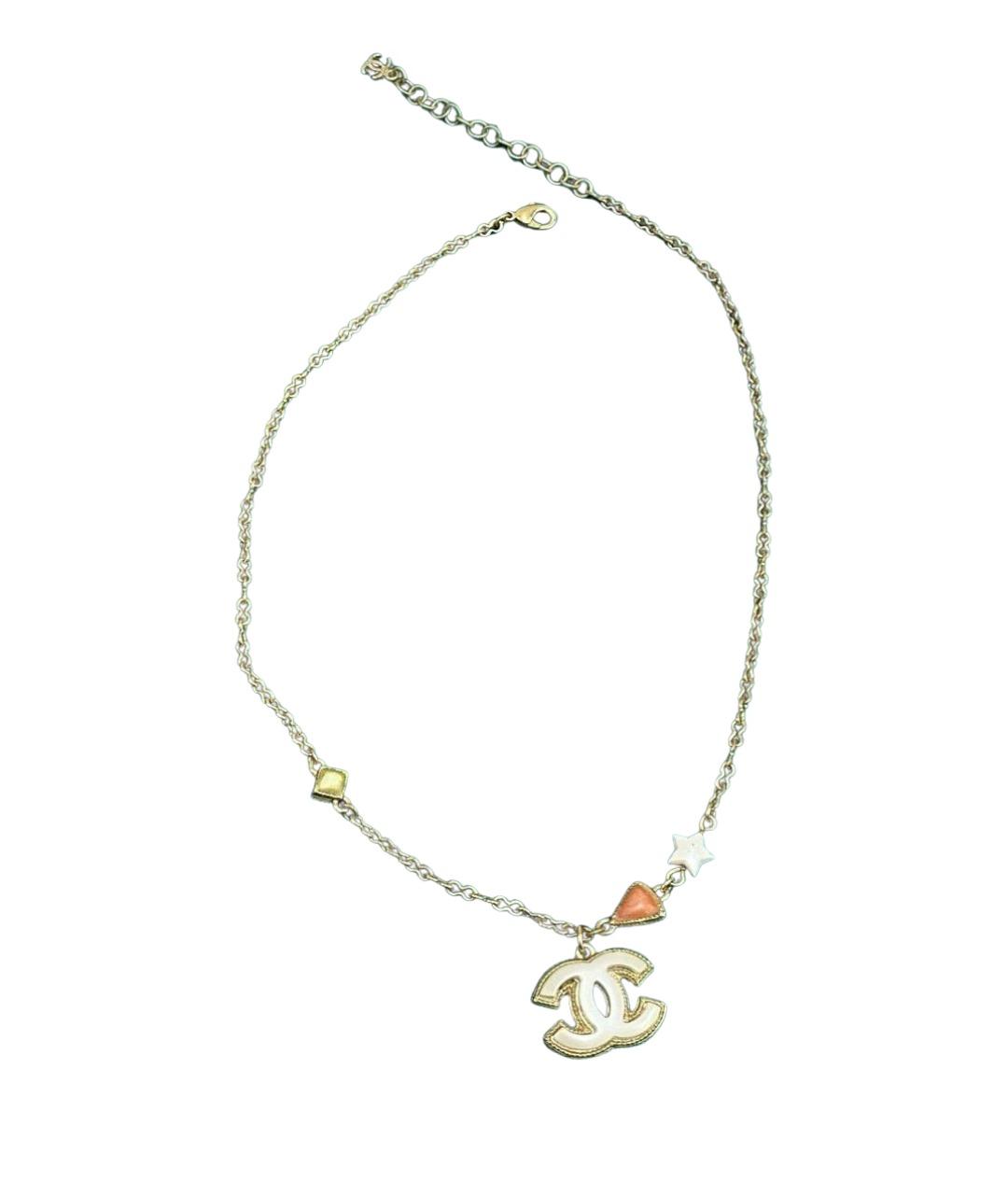 CHANEL Золотая металлическая подвеска, фото 1