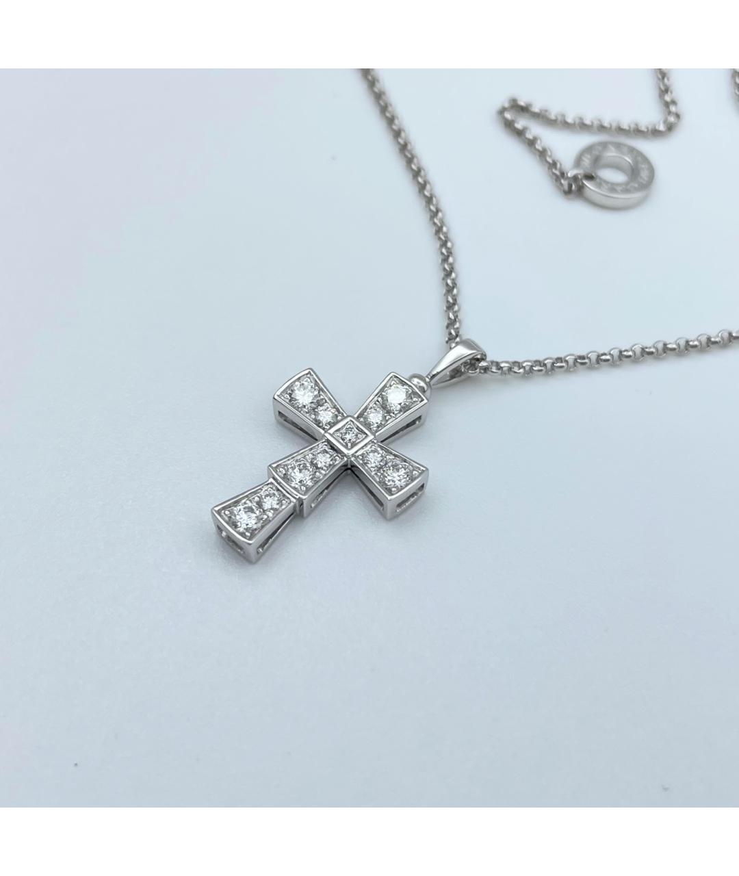 BVLGARI Серебряное колье из белого золота, фото 7