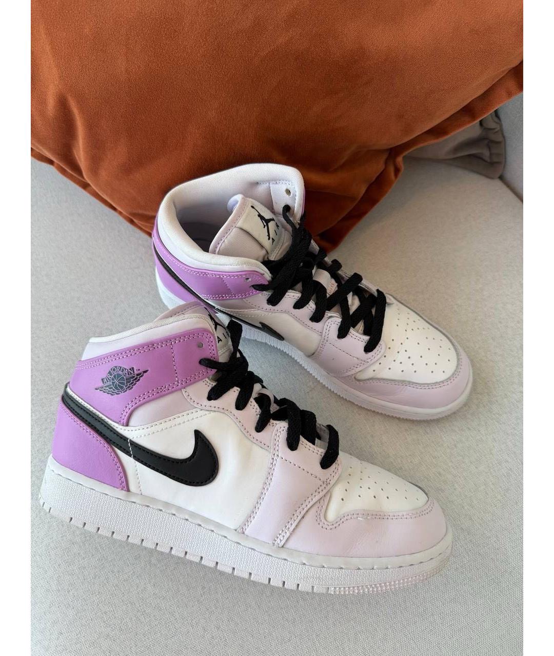 NIKE Кожаные высокие кроссовки / кеды, фото 6