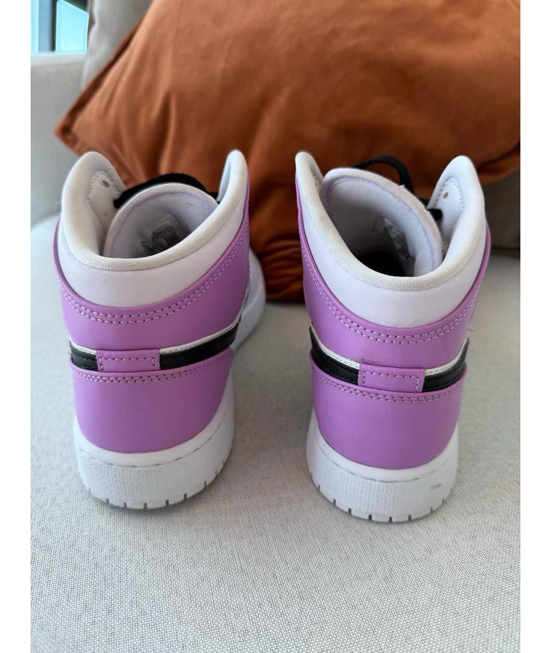 NIKE Кожаные высокие кроссовки / кеды, фото 3