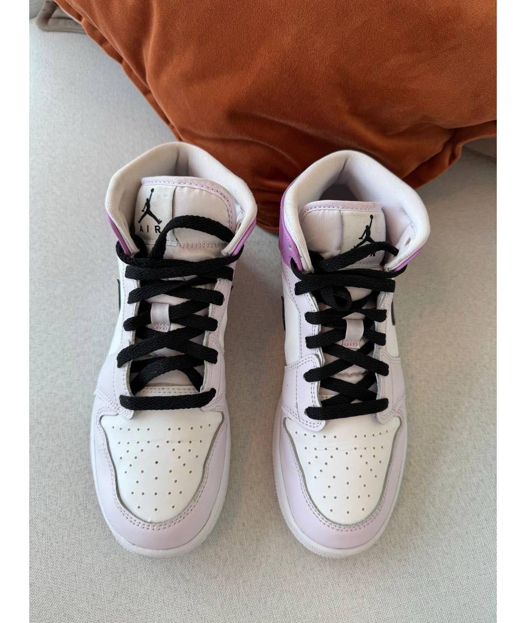 NIKE Кожаные высокие кроссовки / кеды, фото 2