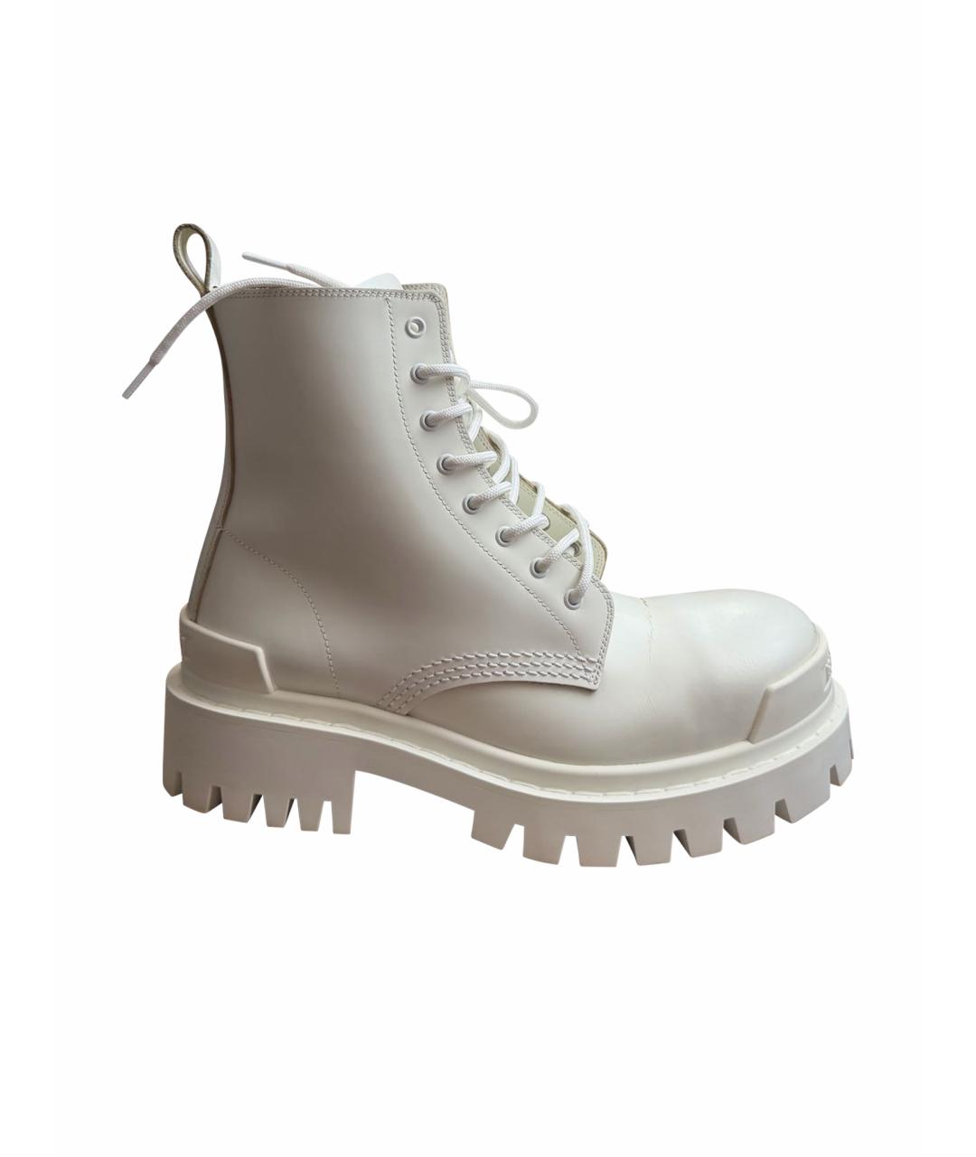 BALENCIAGA Белые ботинки, фото 1