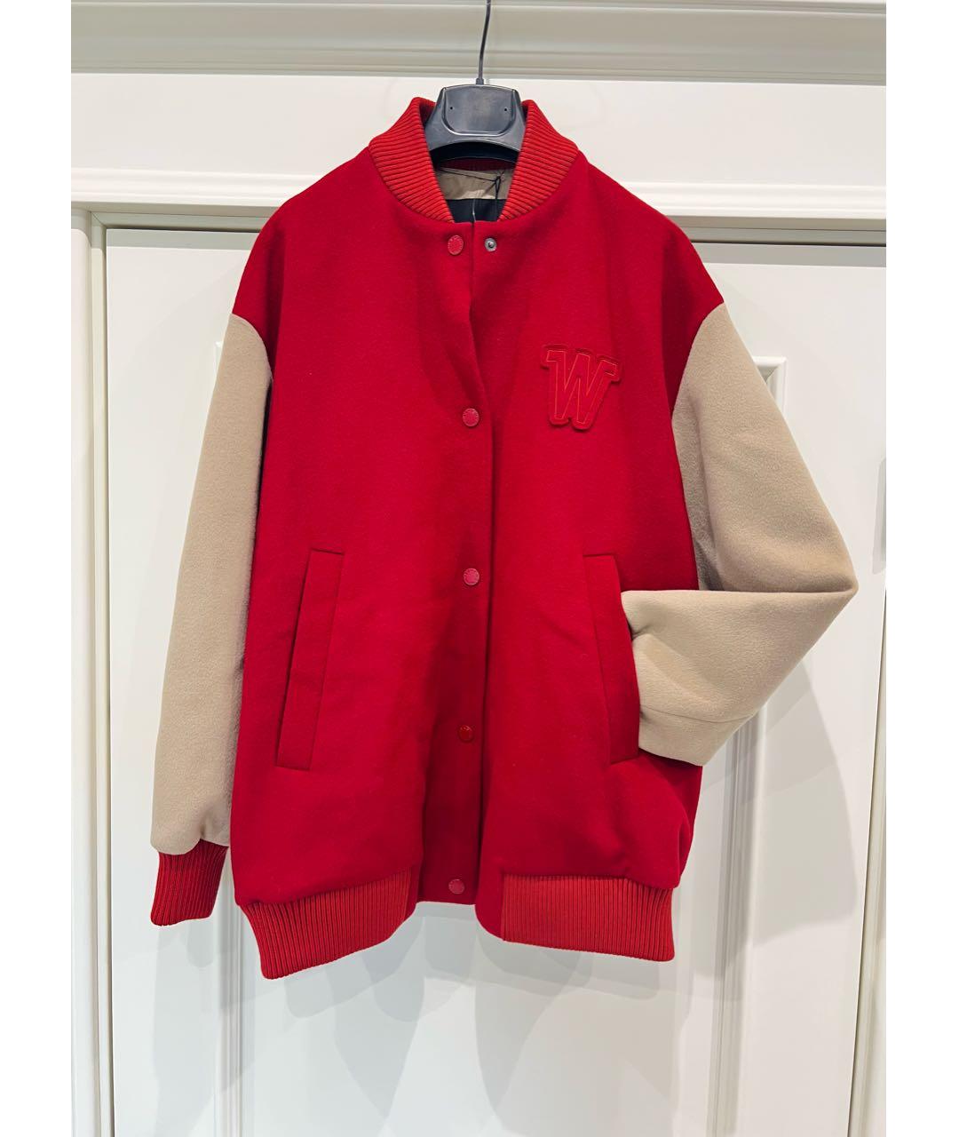 WEEKEND MAX MARA Красная шерстяная куртка, фото 8