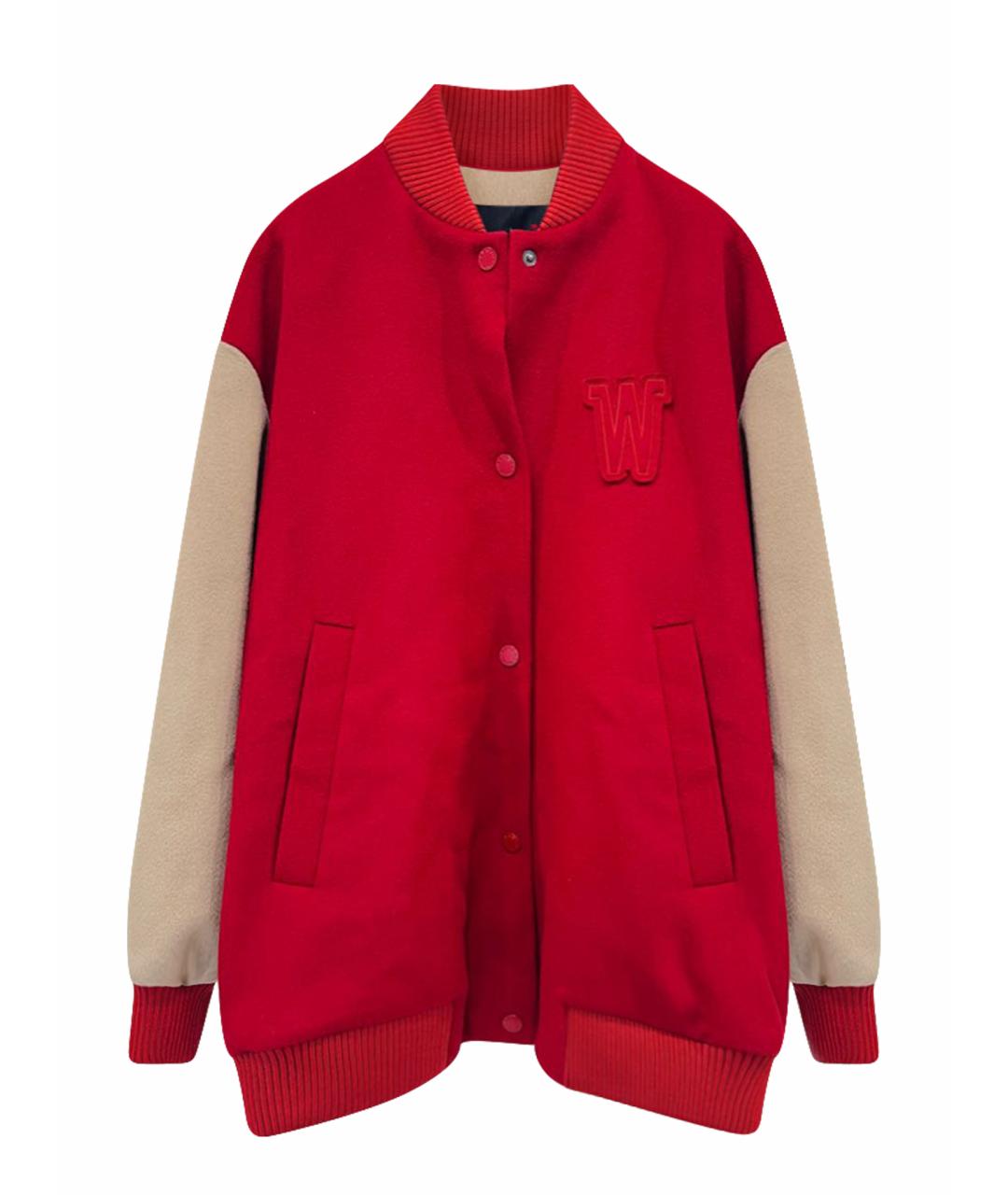 WEEKEND MAX MARA Красная шерстяная куртка, фото 1