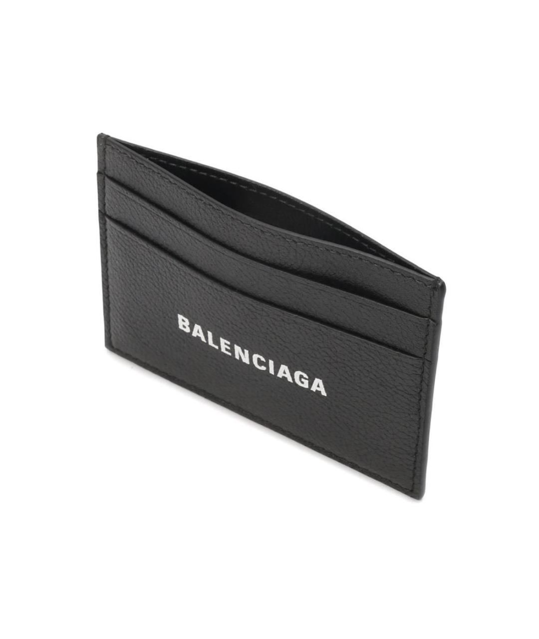 BALENCIAGA Черный кожаный кардхолдер, фото 3