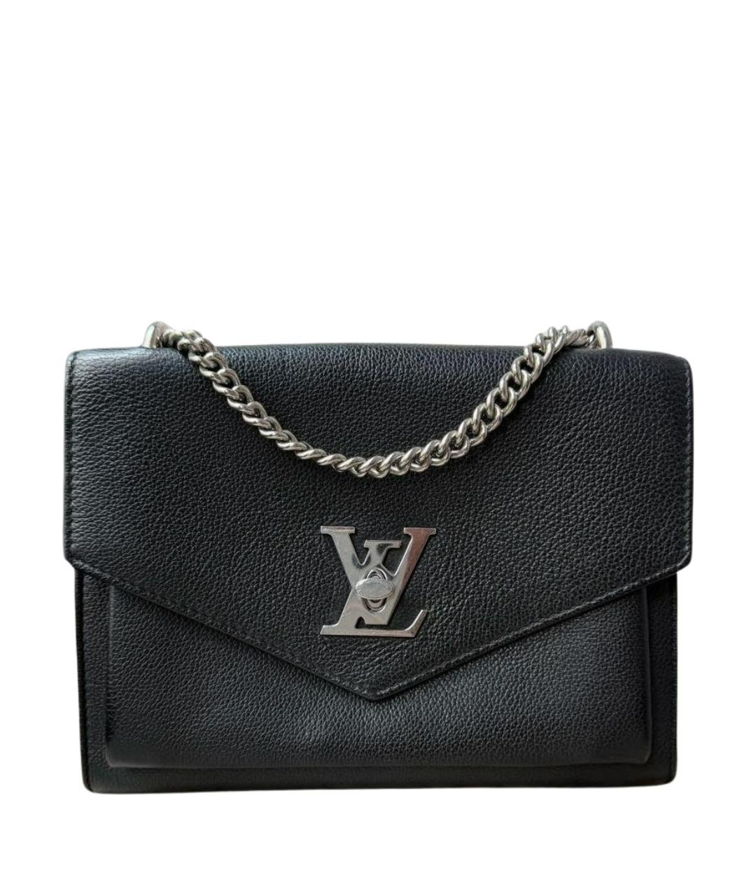 LOUIS VUITTON Черная кожаная сумка через плечо, фото 1