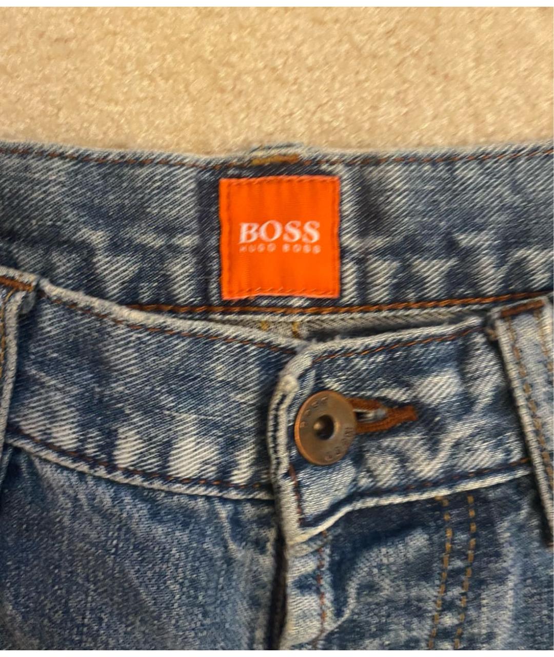 HUGO BOSS Голубые прямые джинсы, фото 3