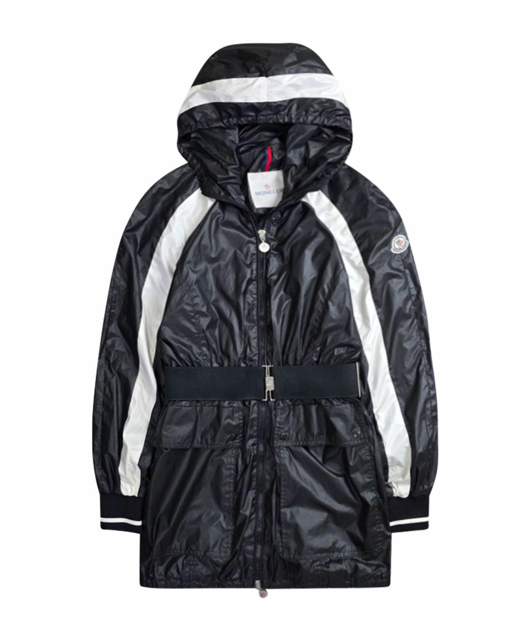 MONCLER Черная полиэстеровая куртка, фото 1