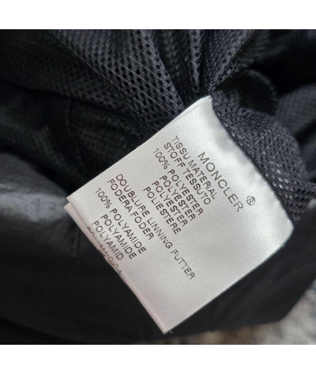 MONCLER Черная полиэстеровая куртка, фото 7