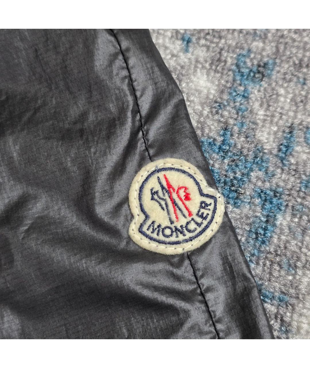 MONCLER Черная полиэстеровая куртка, фото 4