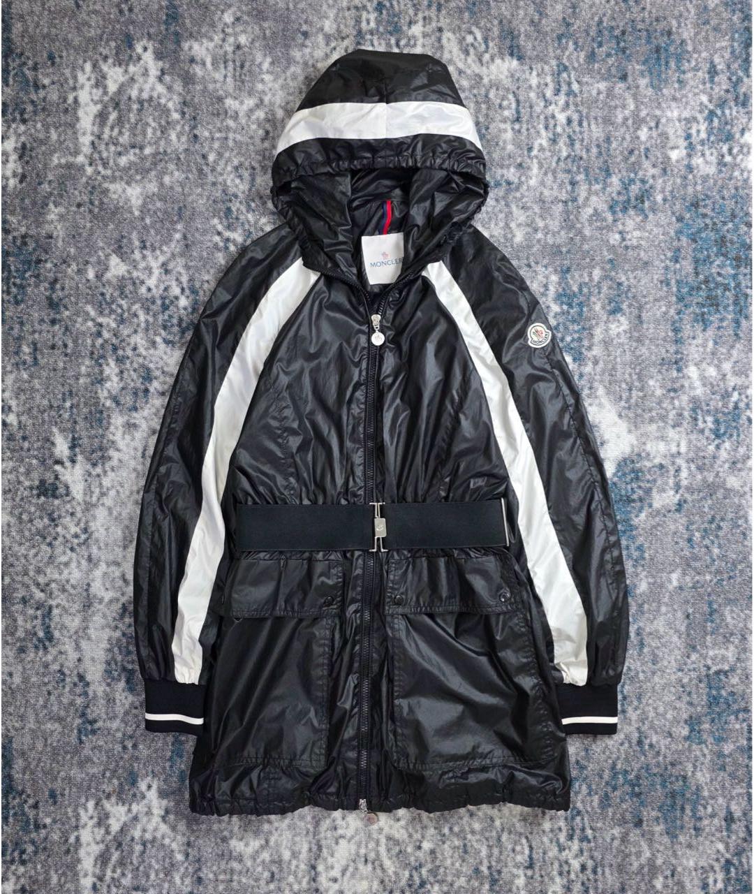 MONCLER Черная полиэстеровая куртка, фото 8